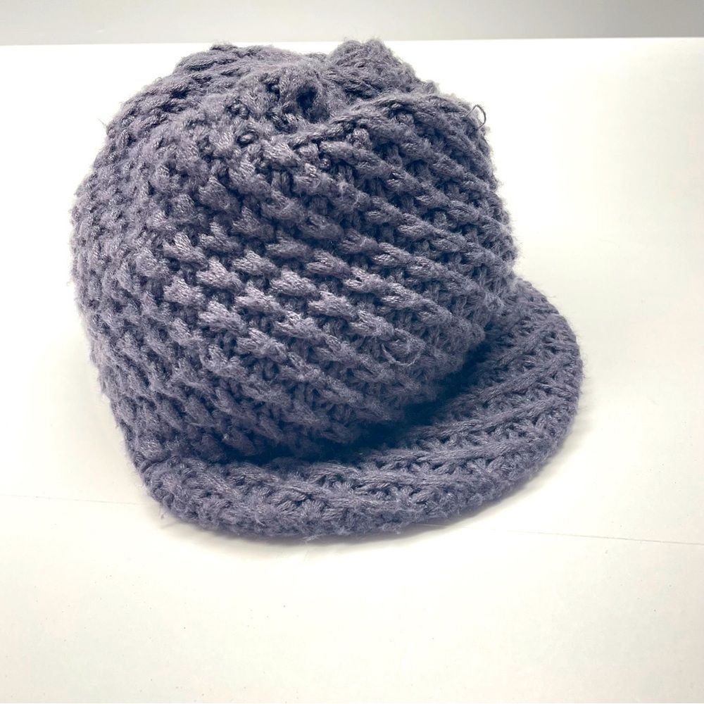 The North Face Hat Purple Knit Men's Women's One Size